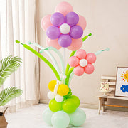 Butterfly Flower Balloon Pillar Pink Purple