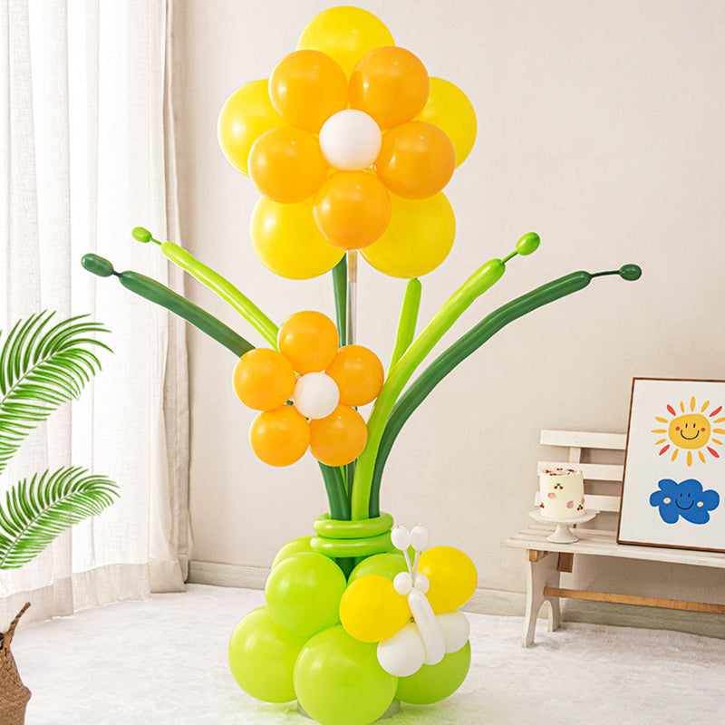 Butterfly Flower Decorations Balloon Column Stand Kit for Baby Shower Wedding Birthday Party Supplies