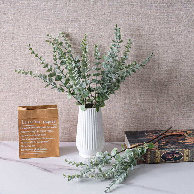 30 Stems Frosted Green Artificial Eucalyptus Sprays 17"