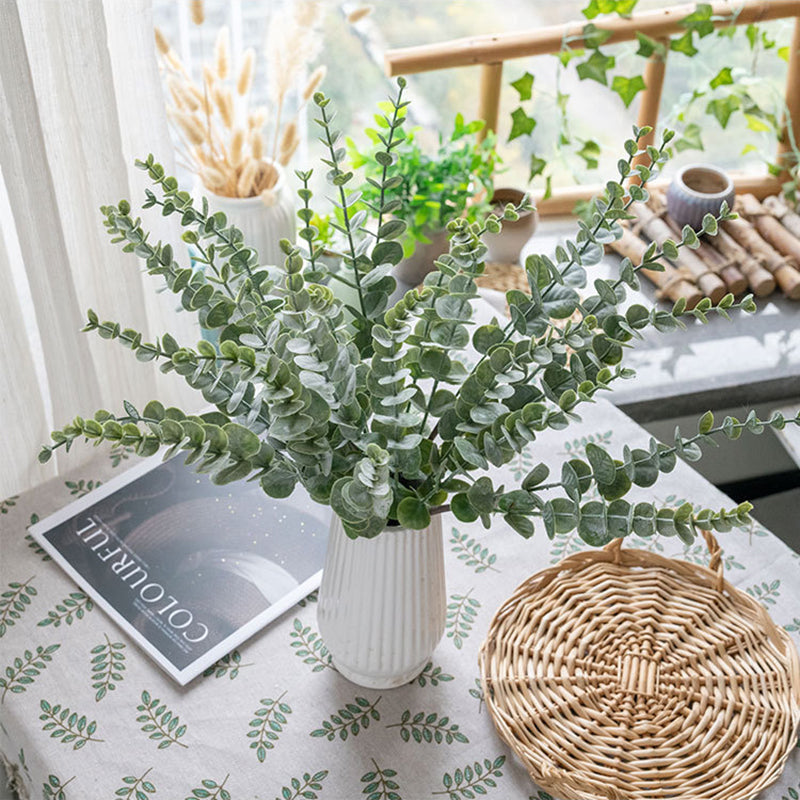 30 Stems Frosted Green Artificial Eucalyptus Sprays 17"