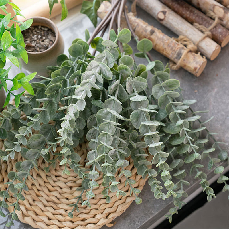 30 Stems Frosted Green Artificial Eucalyptus Sprays 17"
