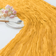 Premium Cotton And Linen Table Runner 10FT x 36" Gold