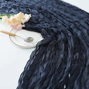Premium Cotton And Linen Table Runner 10FT x 36" Navy Blue