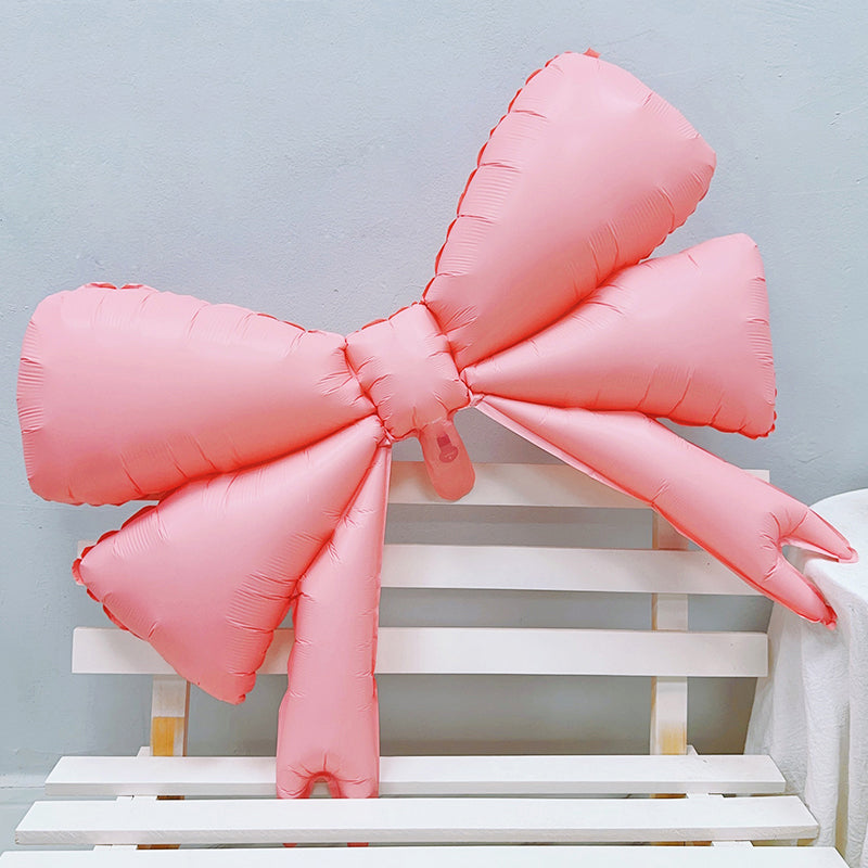 4 Pcs Large Bow Balloons 30"x25" Pink