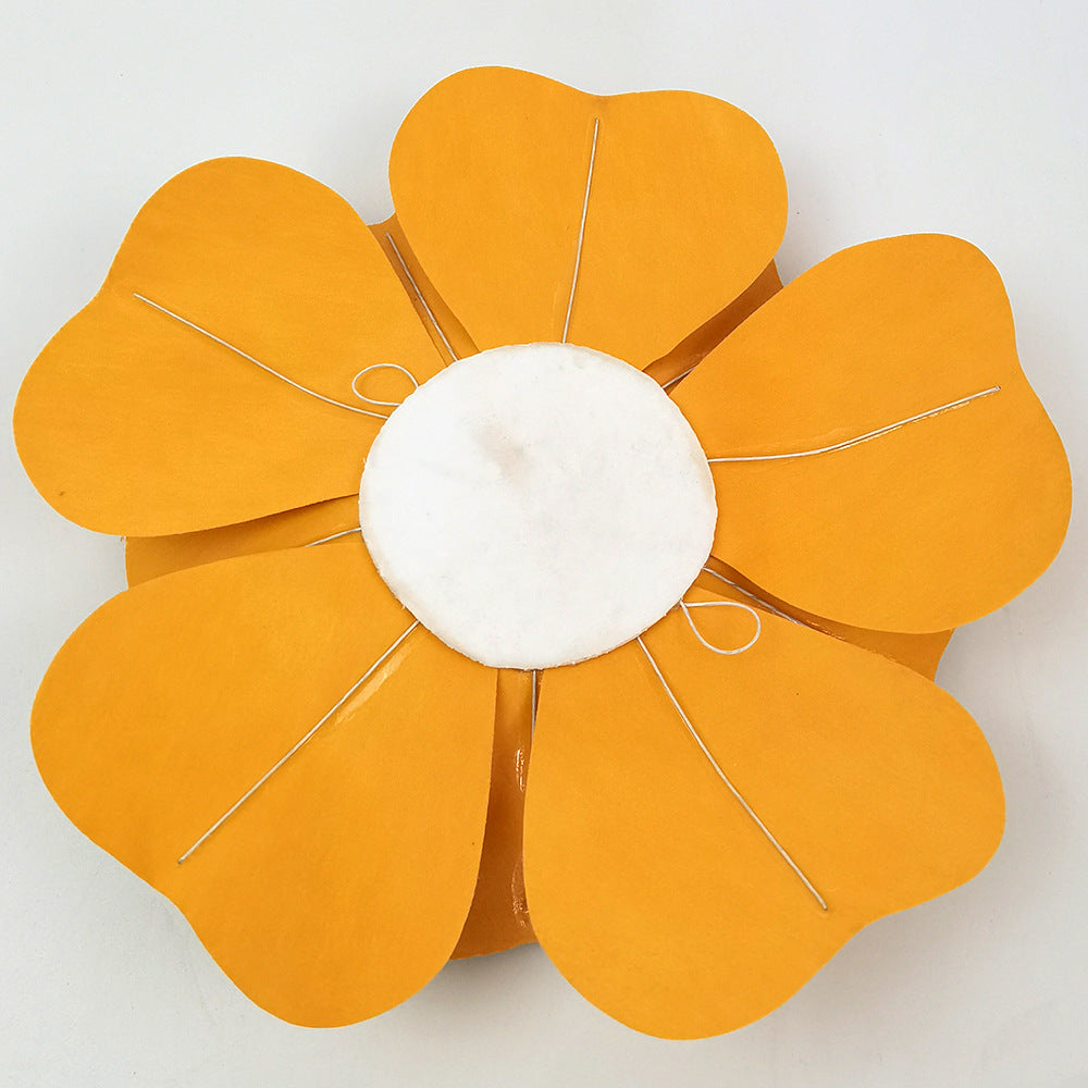 4 Packs Of Simulated Sliver Rose Flower Wall Decoration 24"