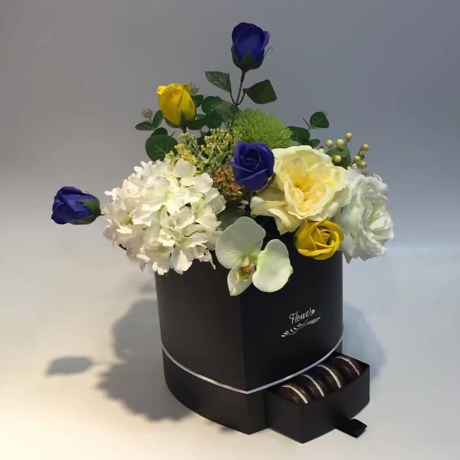 Heart Shaped Boxes For Flowers Floral Boxes With Lids Black