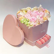 Heart Shaped Boxes For Flowers Floral Boxes With Lids Pink