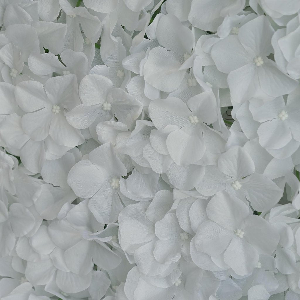 4 Pc Hydrangea Flower Wall Mat Backdrop 11 Sq ft White