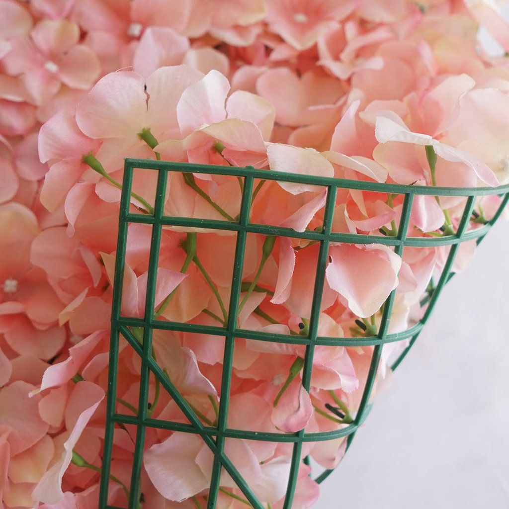 4 Pc Hydrangea Flower Wall Mat Backdrop 11 Sq ft Blush