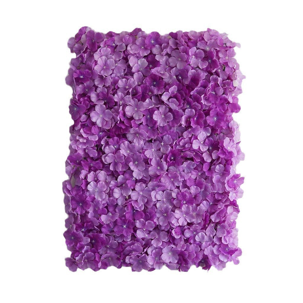 4 Pc Hydrangea Flower Wall Mat Backdrop 11 Sq ft Purple