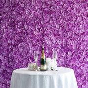 4 Pc Hydrangea Flower Wall Mat Backdrop 11 Sq ft Purple