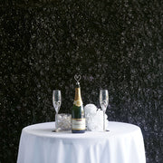 4 Pc Hydrangea Flower Wall Mat Backdrop 11 Sq ft Black