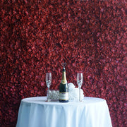 4 Pc Hydrangea Flower Wall Mat Backdrop 11 Sq ft Burgundy