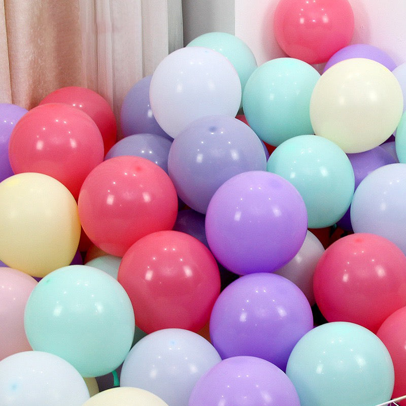 Pastel Balloons Latex Party Balloons Round Helium Multicolor Macaron Balloons for Birthday Rainbow Party Bridal Shower Wedding Decorations