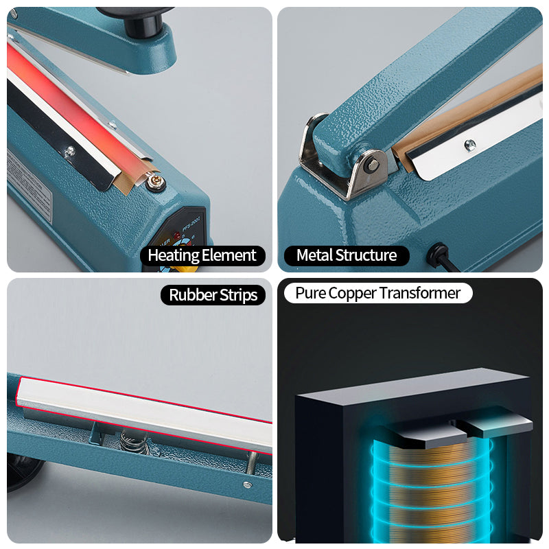 Impulse Heat Sealer Manual Bags Heat 12"