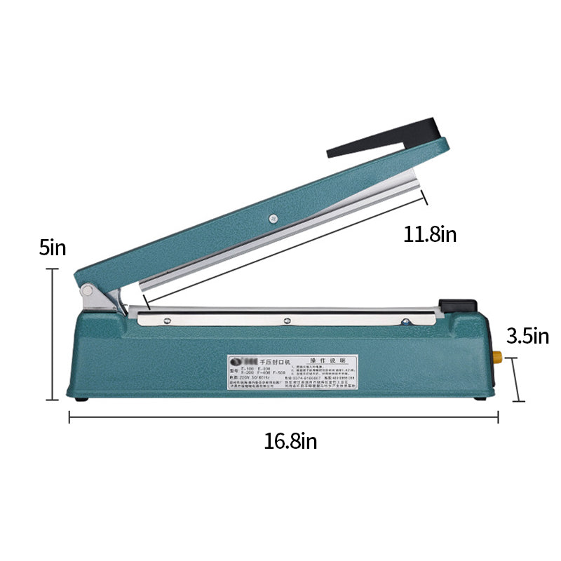 Impulse Heat Sealer Manual Bags Heat 12"