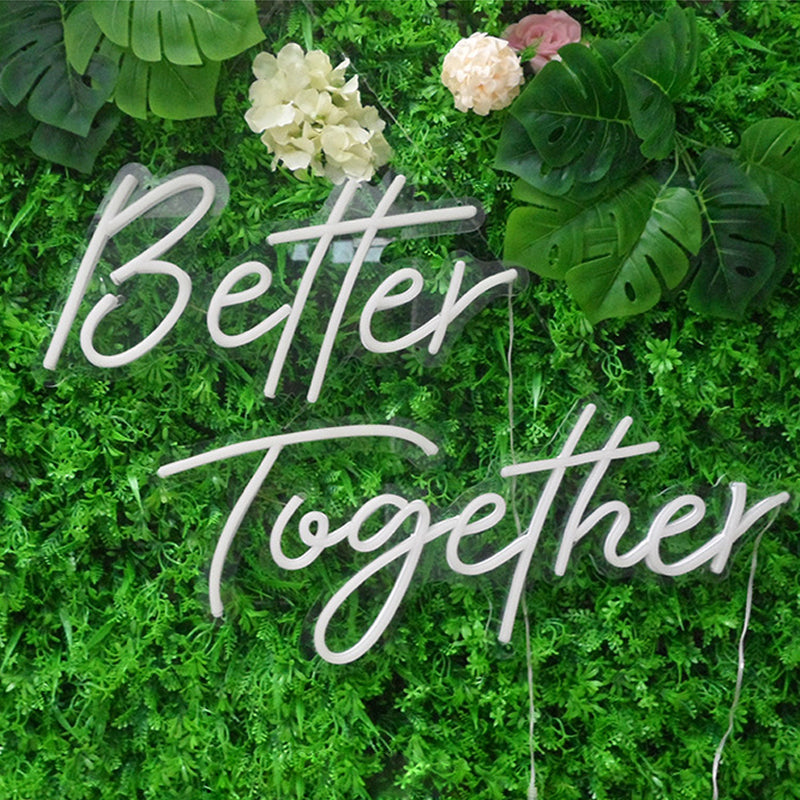 Better Together LED Neon Light Sign With Chain 32"