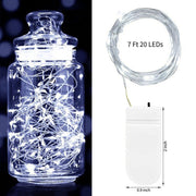 20 LED Mini Firefly Starlight String Lights Battery-Operated 90“ Length White