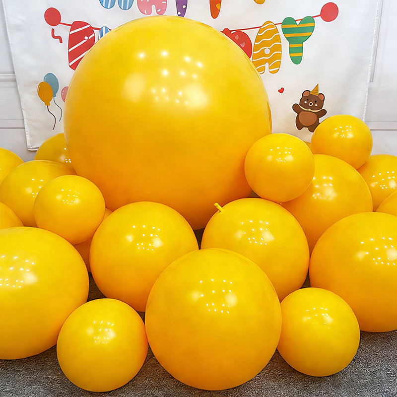 Lemon Yellow Balloons Mustard Yellow Latex Party Balloons for Birthday Baby Shower Graduation Wedding Gender Reveal Anniversary Party Decorations