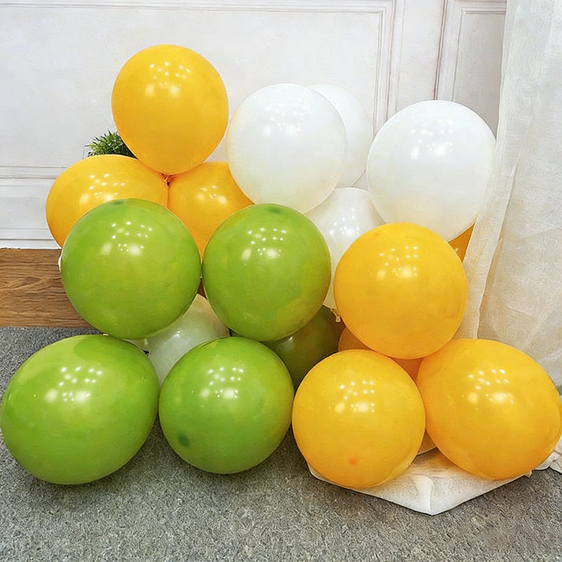 Lemon Yellow Balloons Mustard Yellow Latex Party Balloons for Birthday Baby Shower Graduation Wedding Gender Reveal Anniversary Party Decorations