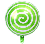 5Pcs 18" Round Mylar Foil Sweet Candy Balloons Green