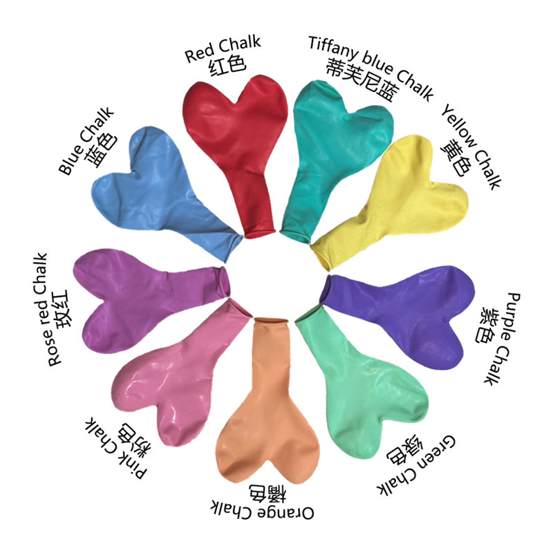 100 Pcs 12 Inch  Heart-Shaped Macaron Latex Balloons Romantic Love Heart Balloons Decorations for Valentine's Day  Anniversary Wedding Bridal Shower Proposal Birthday Party Favor