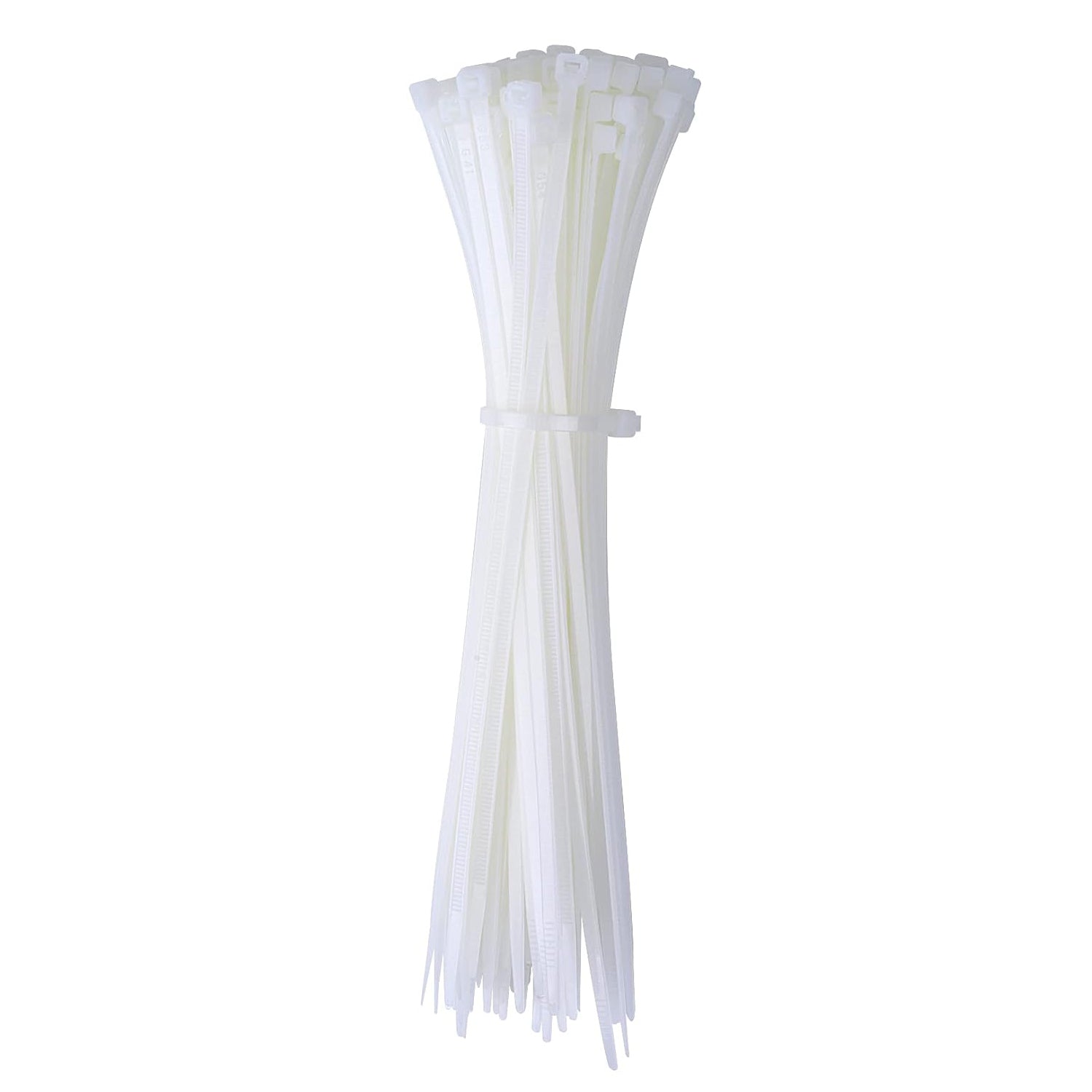 500 Pack Cable Zip Ties 6" White