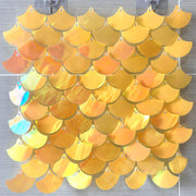 Spangle Mermaid Shimmer Sequin Wall Panel Backdrops (24 panels) Fantasy Yellow