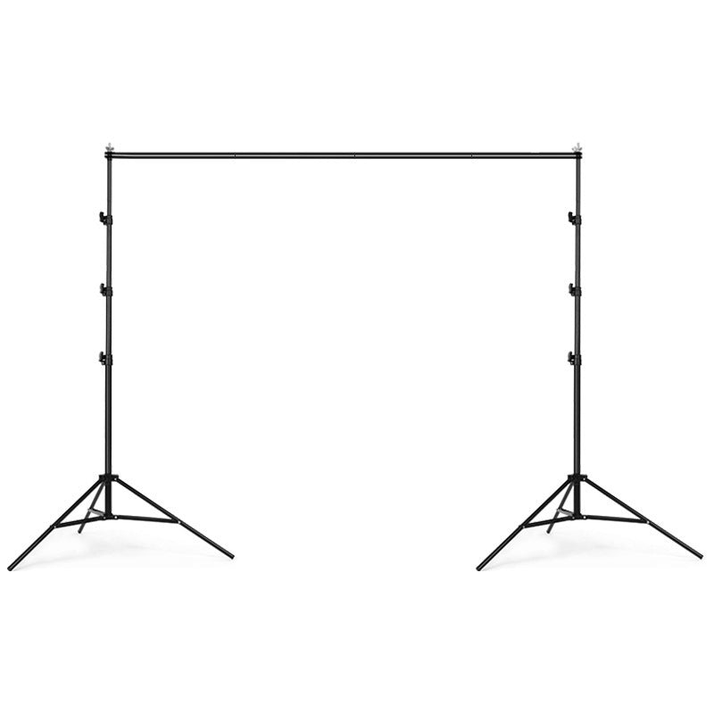 Metal Adjustable Pipe and Drape Photography Backdrop Stand Kit 10ft