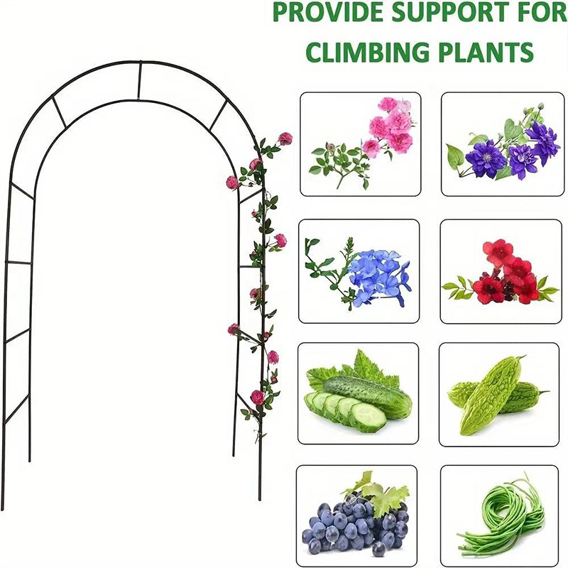 Metal Wedding Arch, Flower Frame Arbor Backdrop Stand 7.87ft