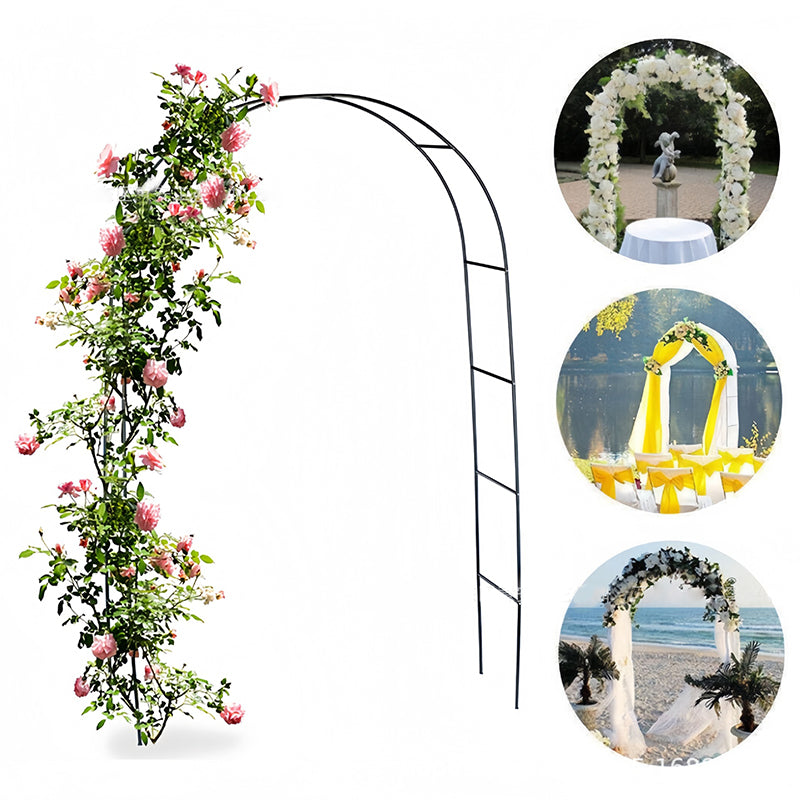 Metal Wedding Arch, Flower Frame Arbor Backdrop Stand 7.87ft