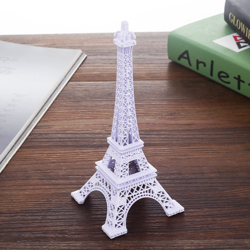 Eiffel Tower Model Eiffel Tower Metallic Statue Eiffel Tower Figurine White