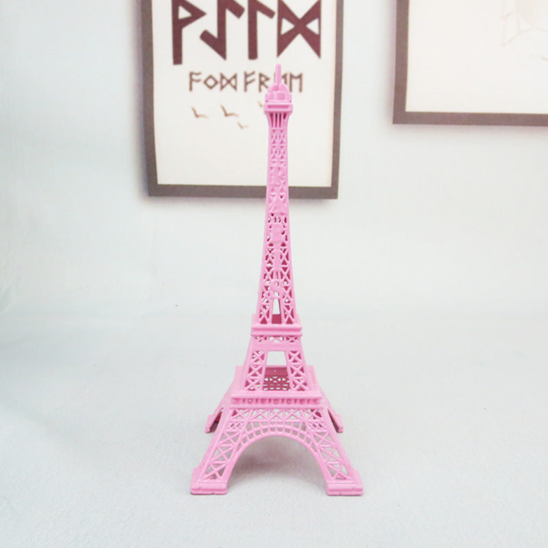 Eiffel Tower Model Eiffel Tower Metallic Statue Eiffel Tower Figurine Pink