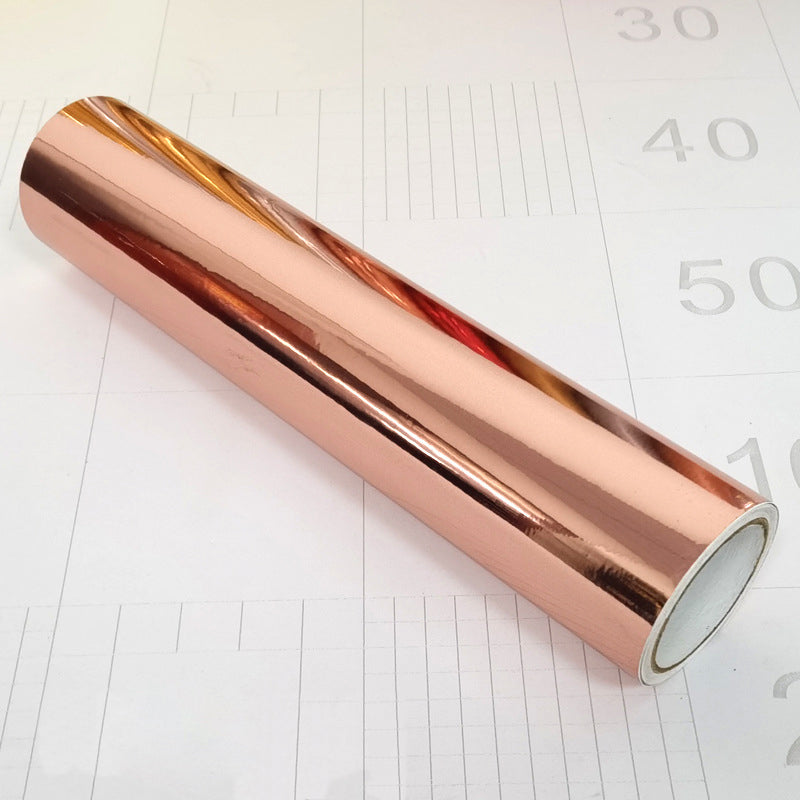 Vinyl Mirror Metallic Permanent Vinyl Rolls Rose Gold