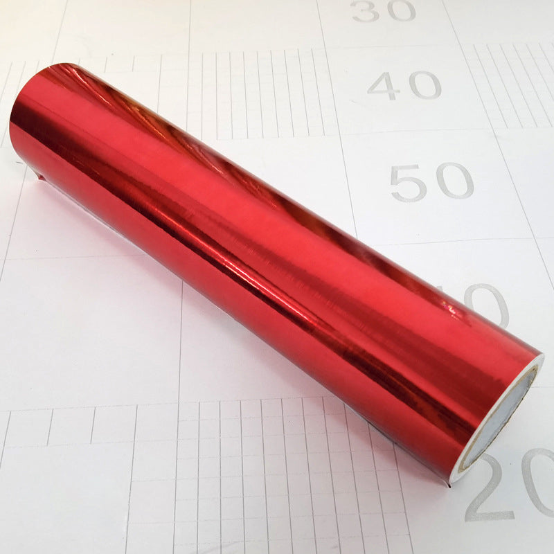 Vinyl Mirror Metallic Permanent Vinyl Rolls Red