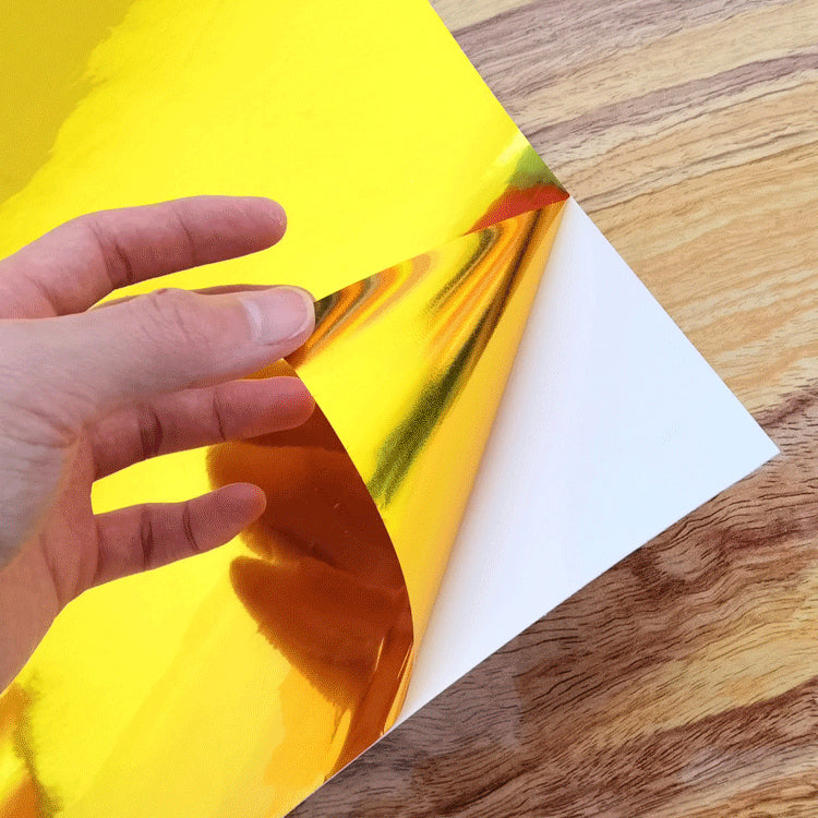 Matte Gloss Adhesive Vinyl Roll 12"x16ft Gold