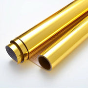 Metallic Glossy Adhesive Vinyl Roll 12"x16ft Gold