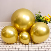 Metallic Gold Latex Balloons For Birthday Party Decorations Available In 5Inch, 10Inch, 12Inch, 18Inch,36Inch