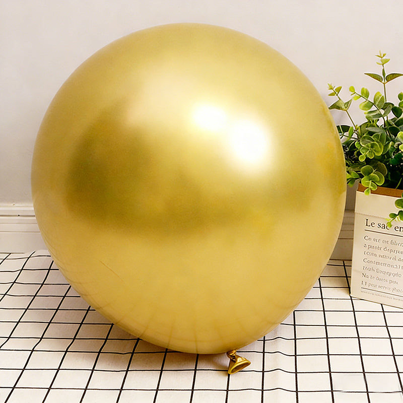 Metallic Gold Latex Balloons For Birthday Party Decorations Available In 5Inch, 10Inch, 12Inch, 18Inch,36Inch