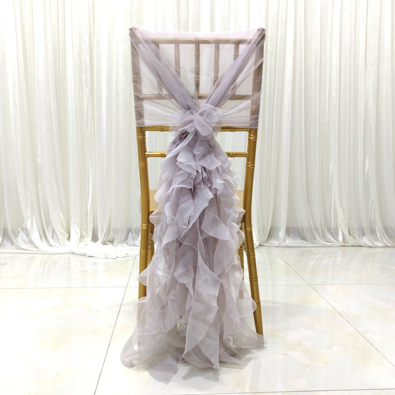 Milk Yarn Chair Cover White