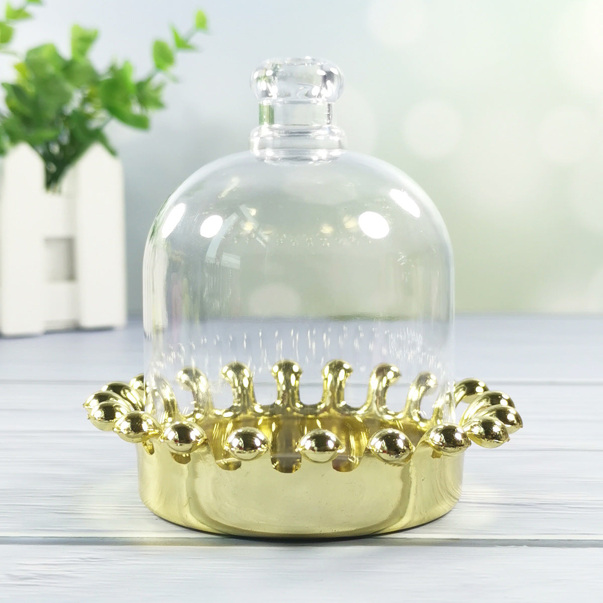12 Pack 4" Gold Crown Jar Candy Container Favors Candy Jars Decorations