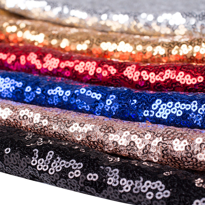 Shimmering Sequin Rectangle Tablecloth Royal Blue