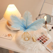 12Pcs Ostrich Feathers 24-26 inch Bulk Feathers Lake Blue