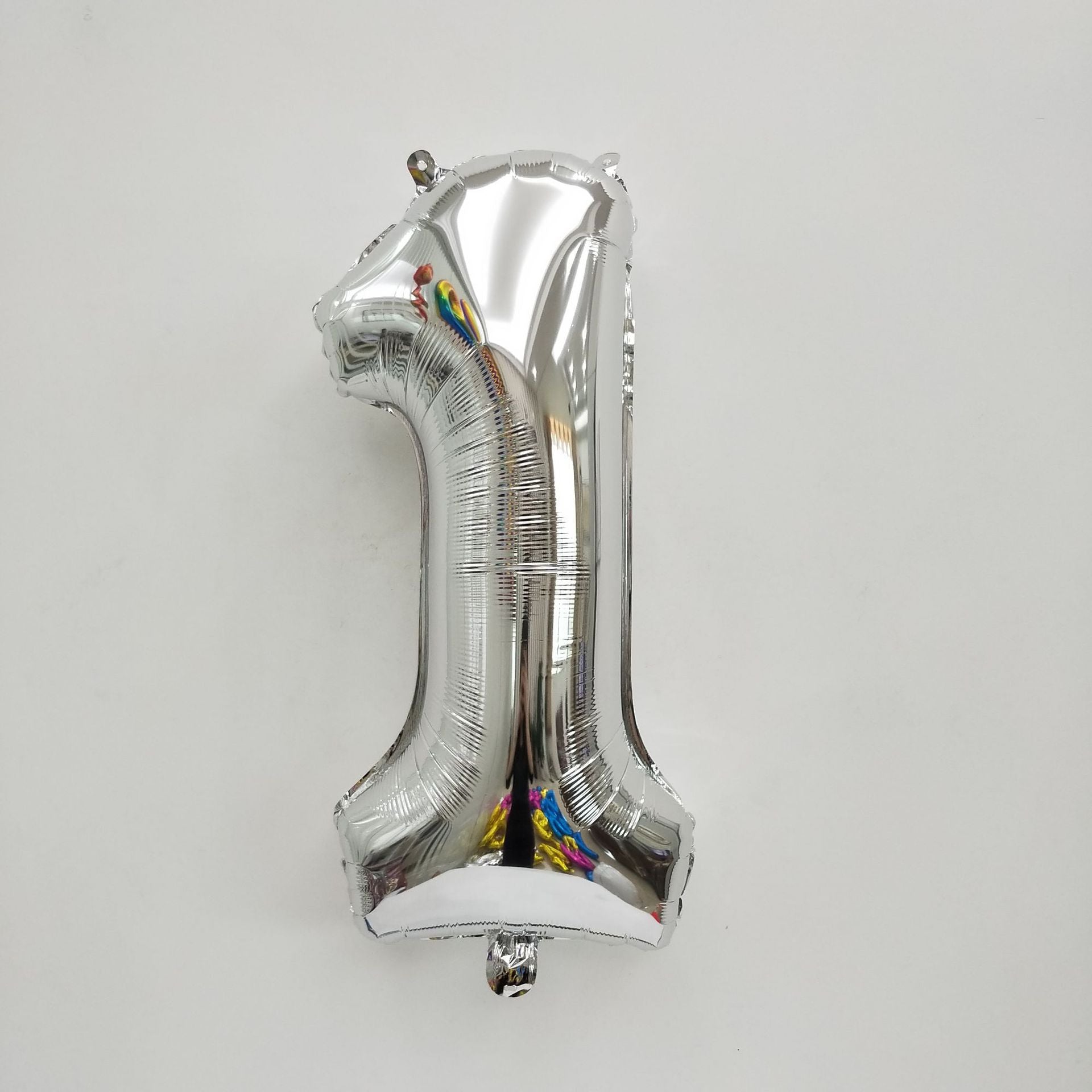 16" Silver Letter Balloons Alphabet Number Foil Mylar Balloons Number "1"