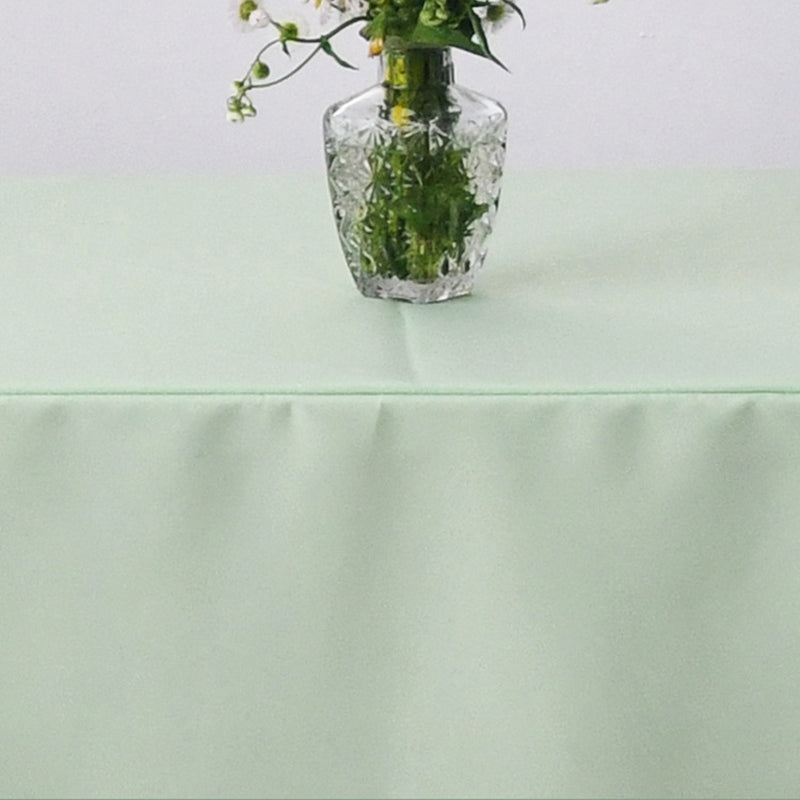 Open Back Fitted Polyester Rectangle Tablecloth 96"x30" Light Purple