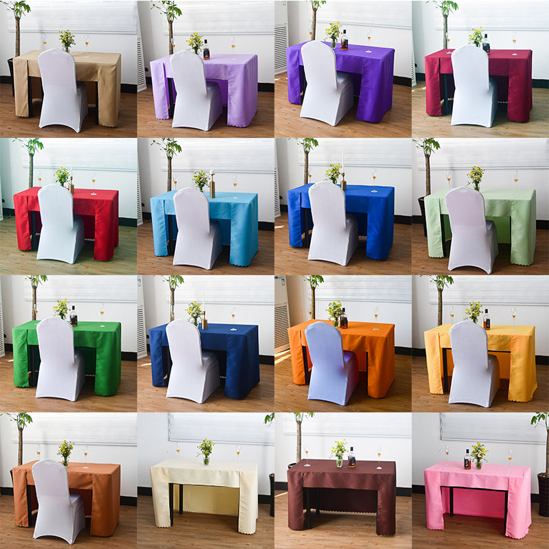 Open Back Table Cover Washable Table Cloth for Parties, Banquet, Jewelry Shows, Craft Fair, Trade Show