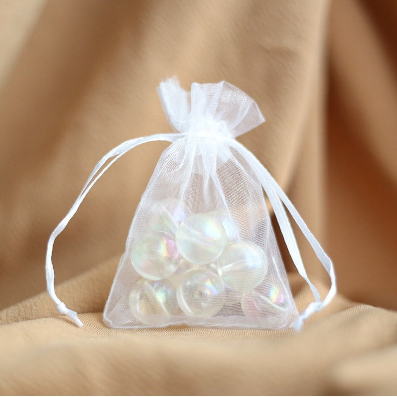 10 Pc Organza Drawstring Wedding Party Favor Gift Bags 5"x7" Wine Red