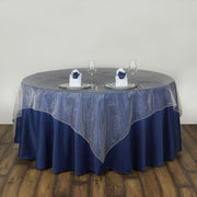 Organza 72"x72" Table Overlay Cream White