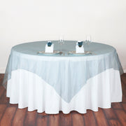 Organza 72"x72" Table Overlay Light Blue