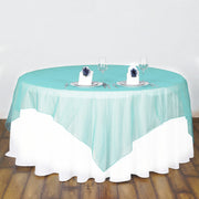 Organza 72"x72" Table Overlay Tiffany Blue